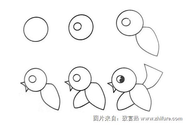 苹果树简笔画（图解步骤）